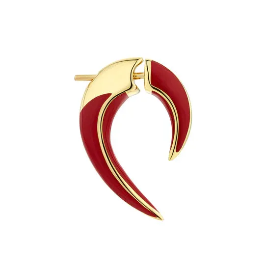 Shaun Leane Sabre Solis Talon 18ct Yellow Gold Vermeil Sterling Silver Sienna Ceramic Earrings