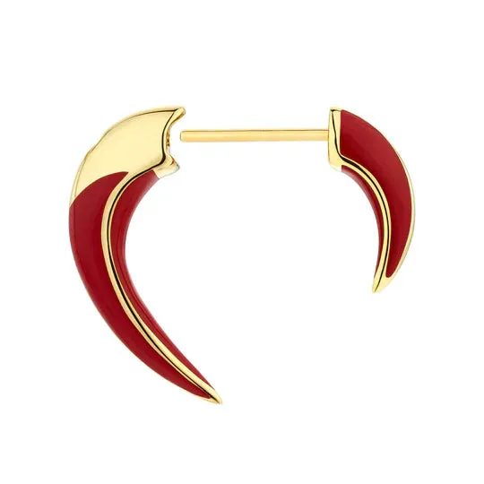 Shaun Leane Sabre Solis Talon 18ct Yellow Gold Vermeil Sterling Silver Sienna Ceramic Earrings