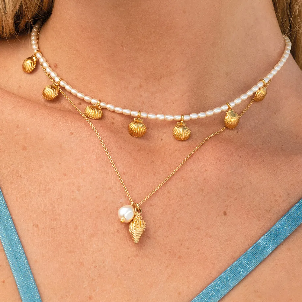Shell Pearl Choker Caroline Svedbom