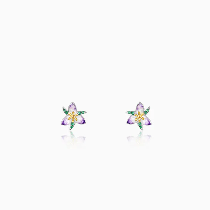 Silver And Gold Trillium Convertible Earrings Giva