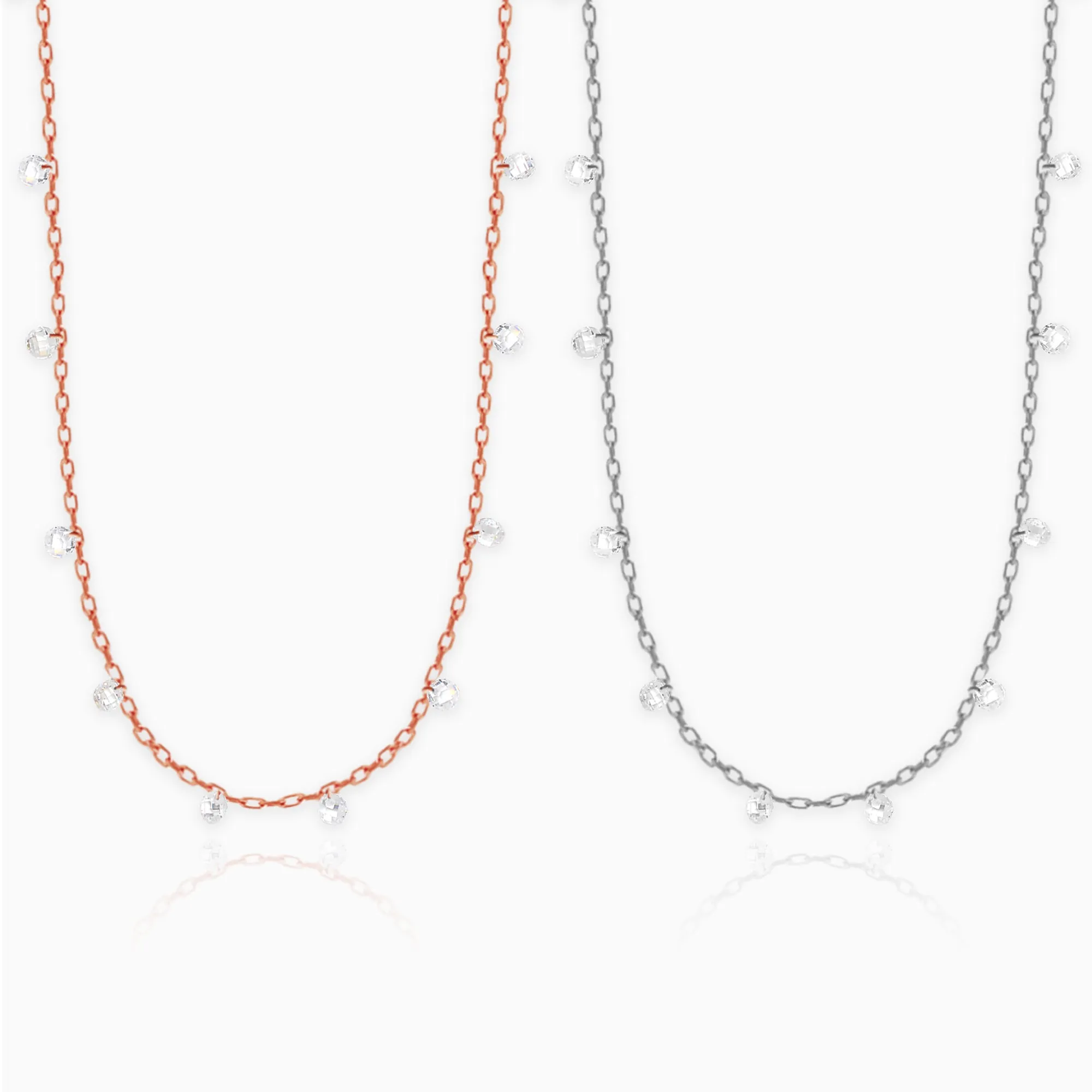 Silver and Rose Gold Regal Queen Duo Giva