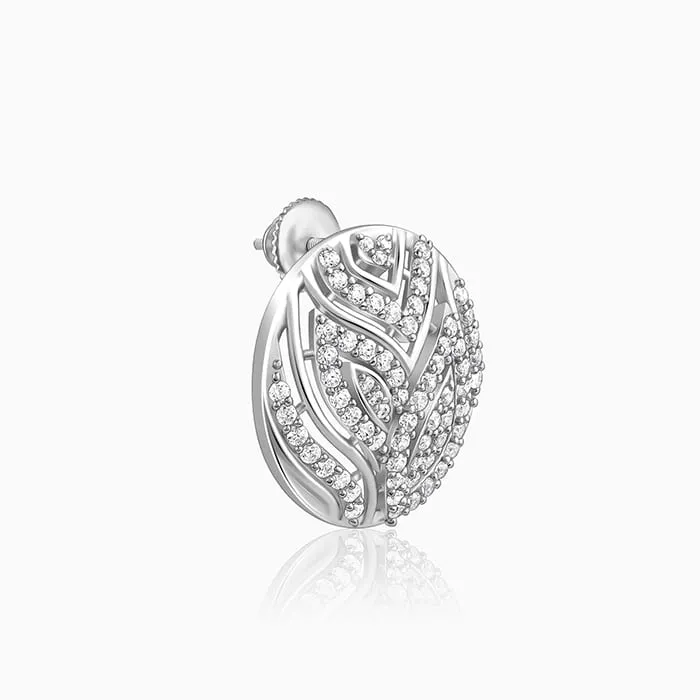 Silver Art Nouveau Earrings Giva
