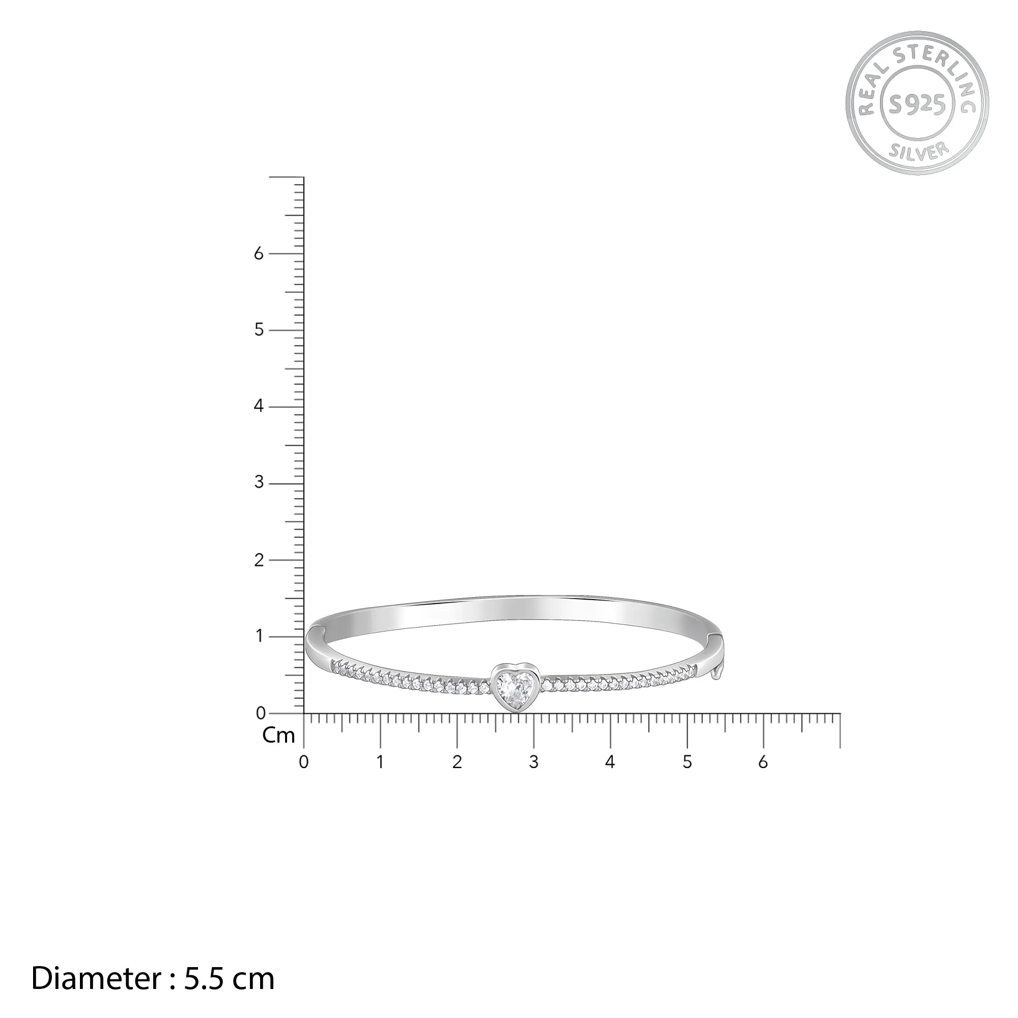 Silver Aww So Cute Bangle Bracelet Giva