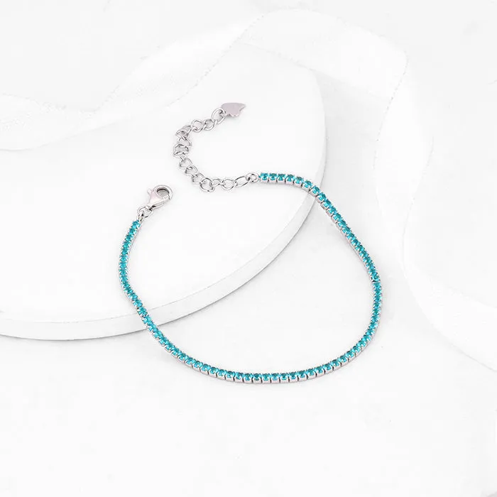 Silver Celebrate in Blue Bracelet Giva