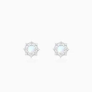 Silver Charming Like A Flower Earrings Giva