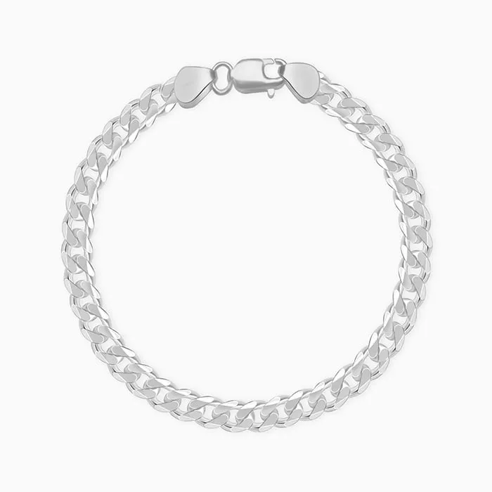 Silver Classic Bracelet for Him Giva