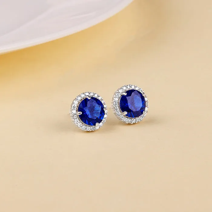 Silver Cobalt Dreams Earrings Giva