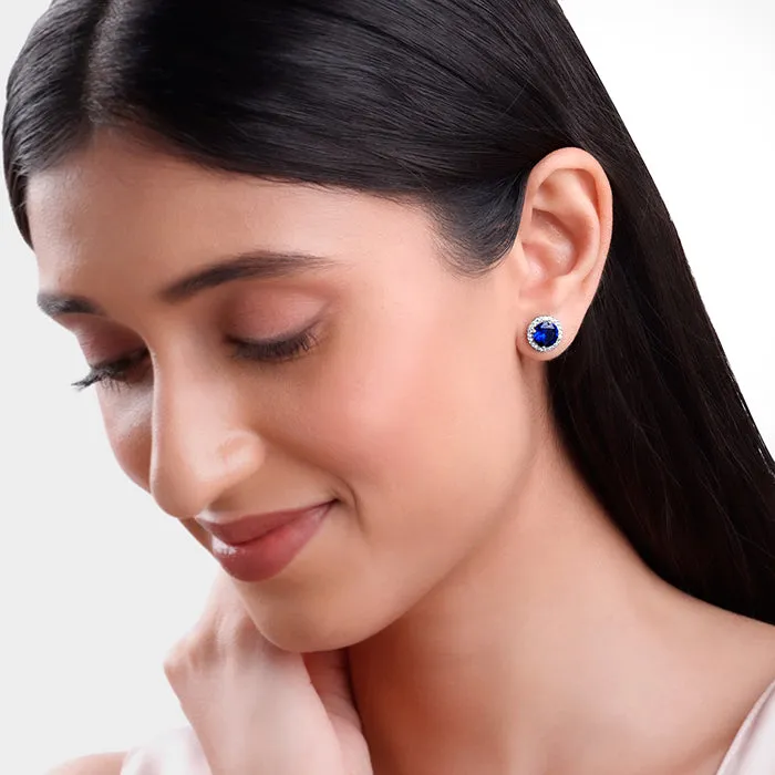 Silver Cobalt Dreams Earrings Giva