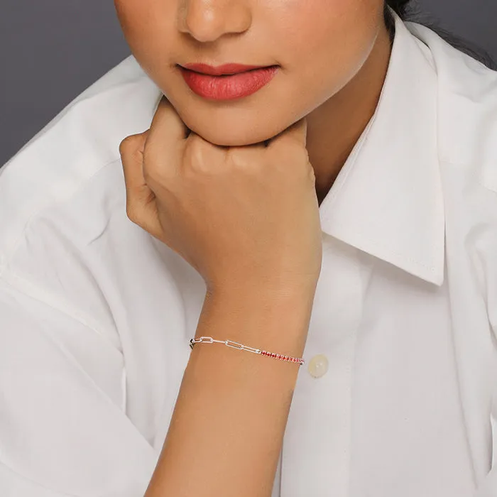 Silver Colour Glamour Bracelet Giva