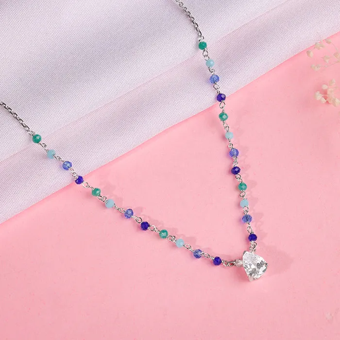 Silver Colourful Glint Necklace Giva