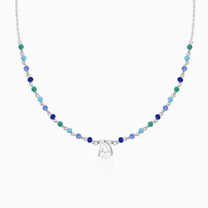 Silver Colourful Glint Necklace Giva