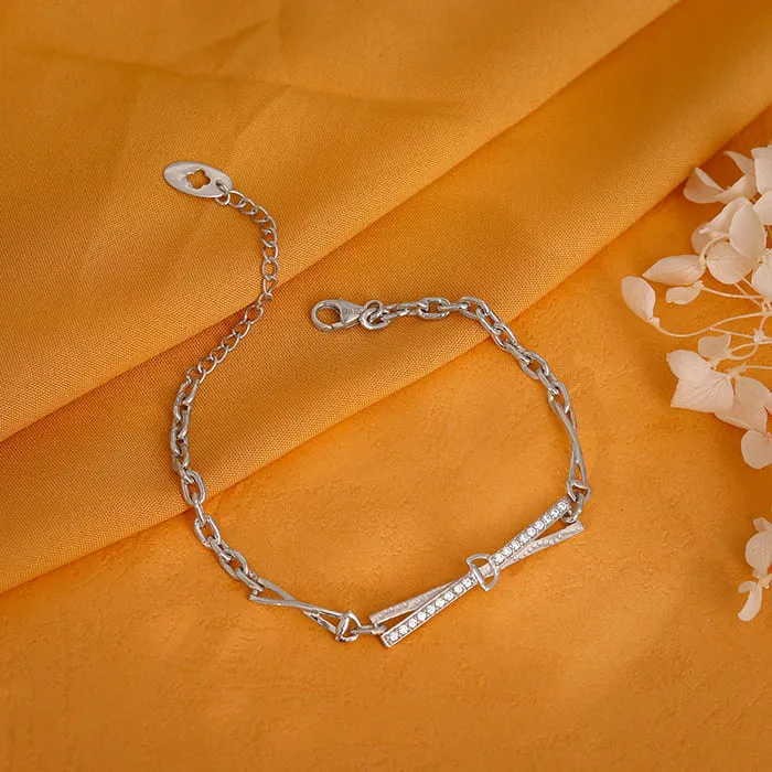Silver Crystal Beam Bracelet Giva