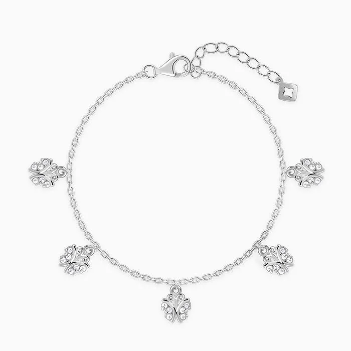 Silver Elegant Butterfly Bracelet Giva