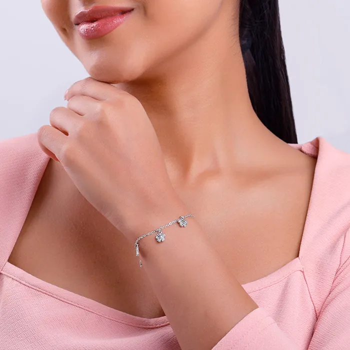 Silver Elegant Butterfly Bracelet Giva