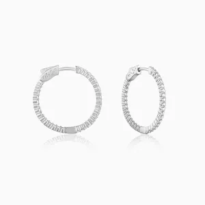 Silver Enchanted Radiance Hoops Giva