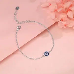 Silver Evil Eye Bracelet Giva