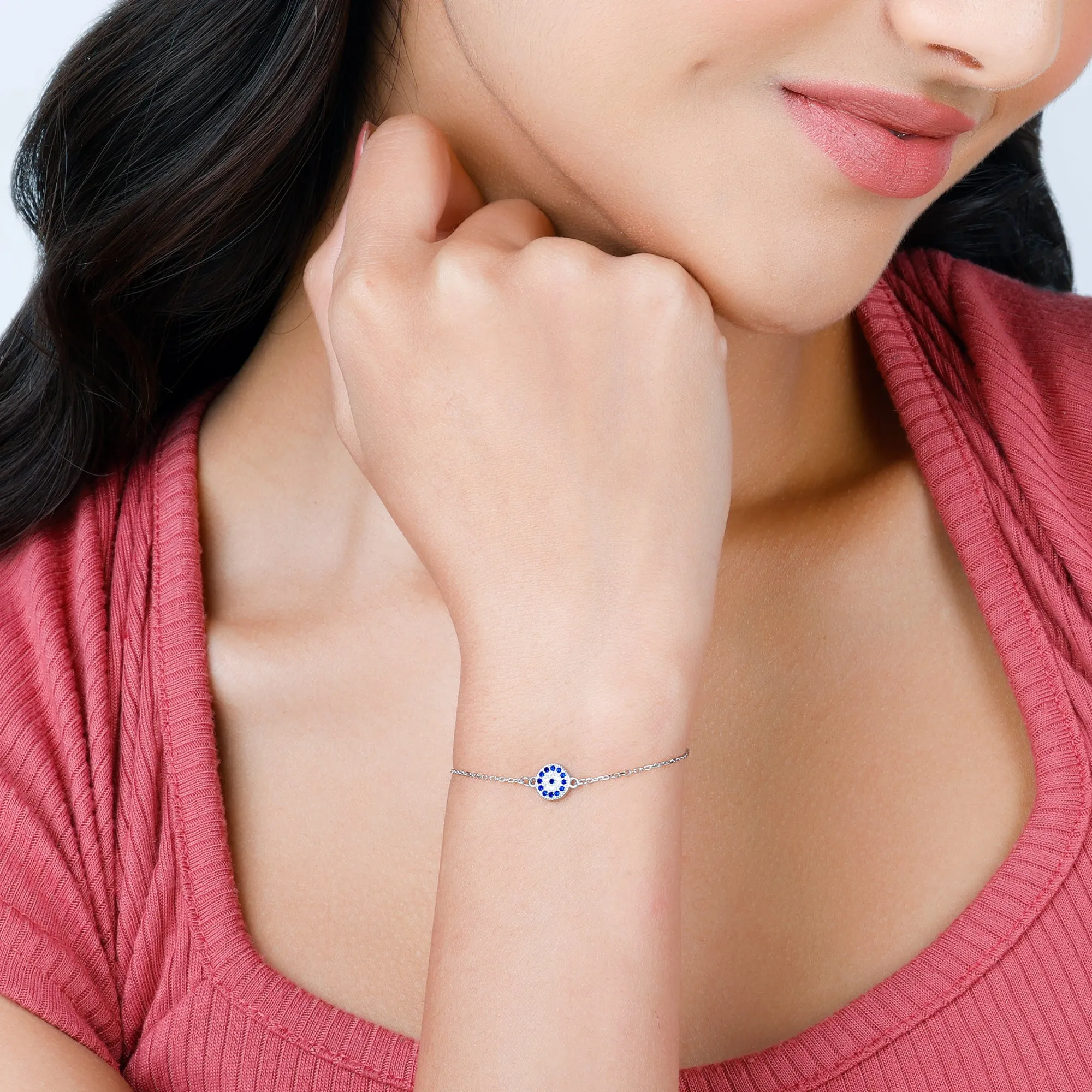 Silver Evil Eye Bracelet Giva