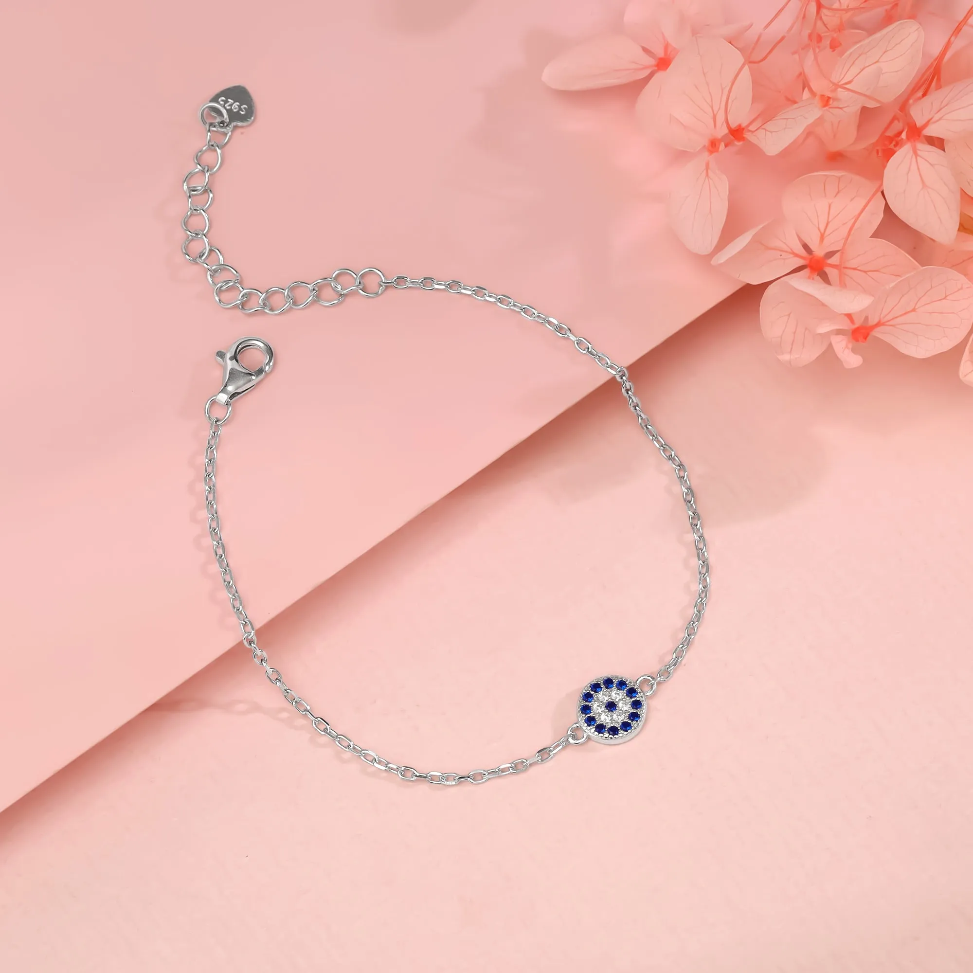 Silver Evil Eye Bracelet Giva