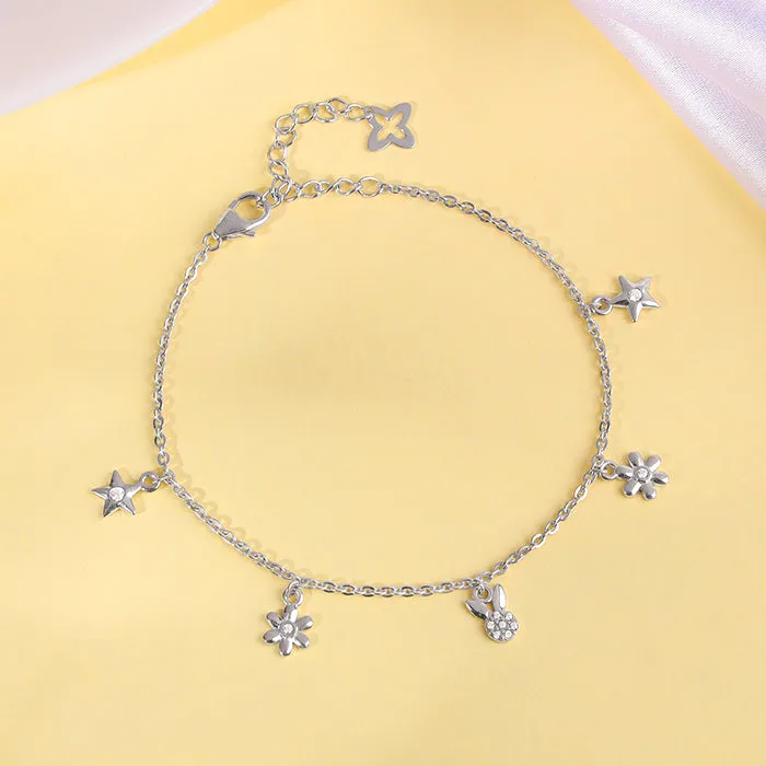 Silver Fascinating Star Bracelet Giva
