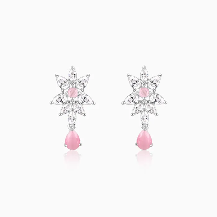 Silver Garland Of Flowers Earrings Giva