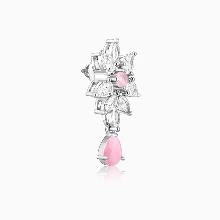 Silver Garland Of Flowers Earrings Giva