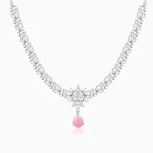 Silver Garland Of Flowers Necklace Giva