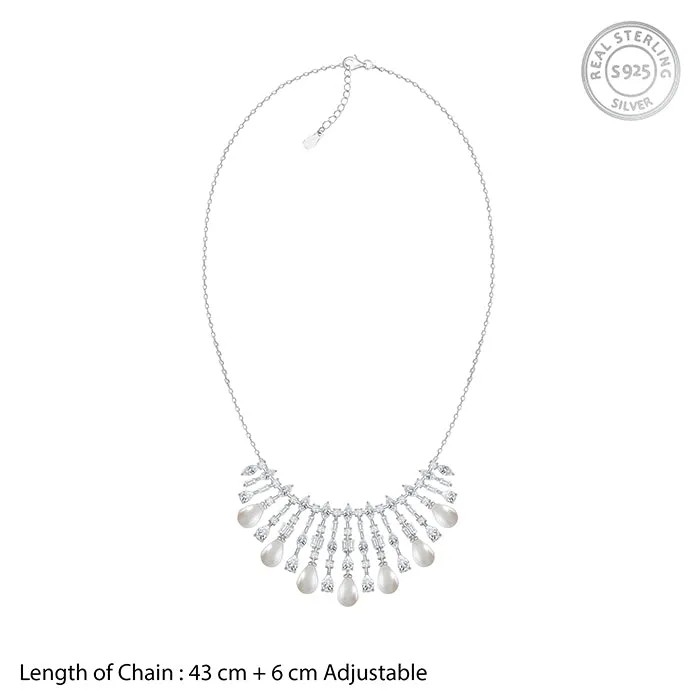 Silver Glamour Glow Necklace Giva