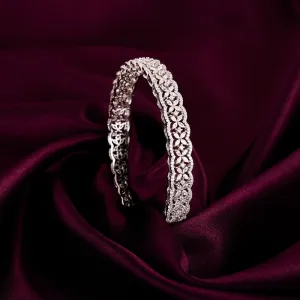 Silver Glinting Treasure Bangle Giva
