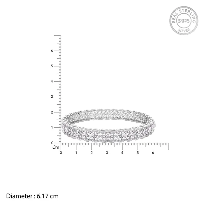Silver Glinting Treasure Bangle Giva