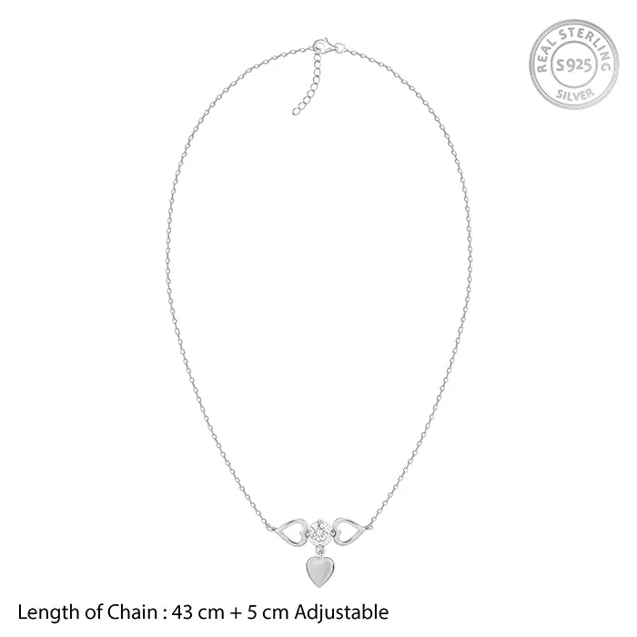 Silver Heart Locker Necklace Giva