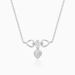 Silver Heart Locker Necklace Giva