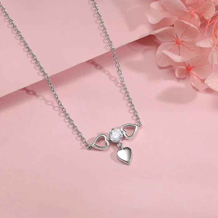 Silver Heart Locker Necklace Giva