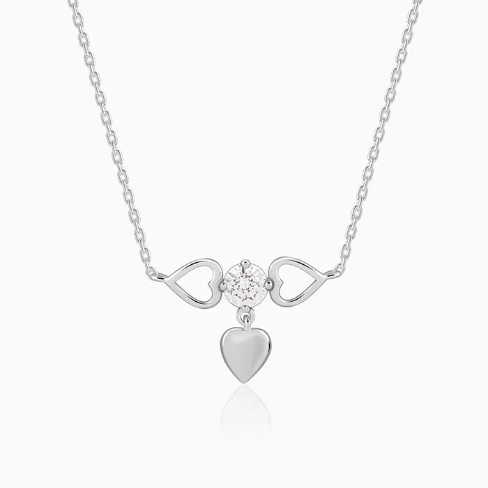 Silver Heart Locker Necklace Giva