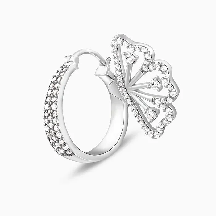 Silver Iconic Eyebright Hoop Earrings Giva