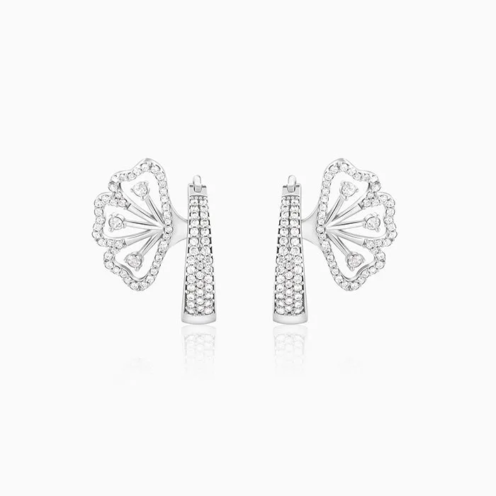 Silver Iconic Eyebright Hoop Earrings Giva