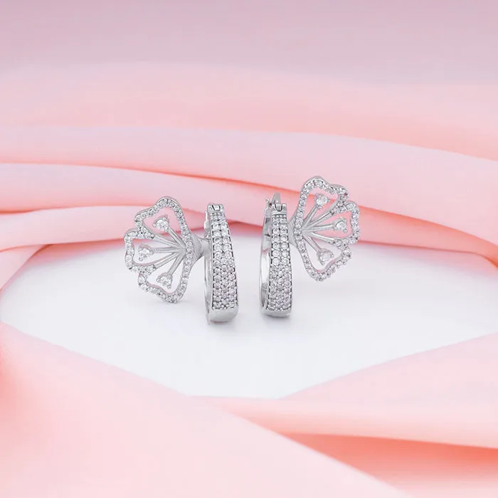 Silver Iconic Eyebright Hoop Earrings Giva