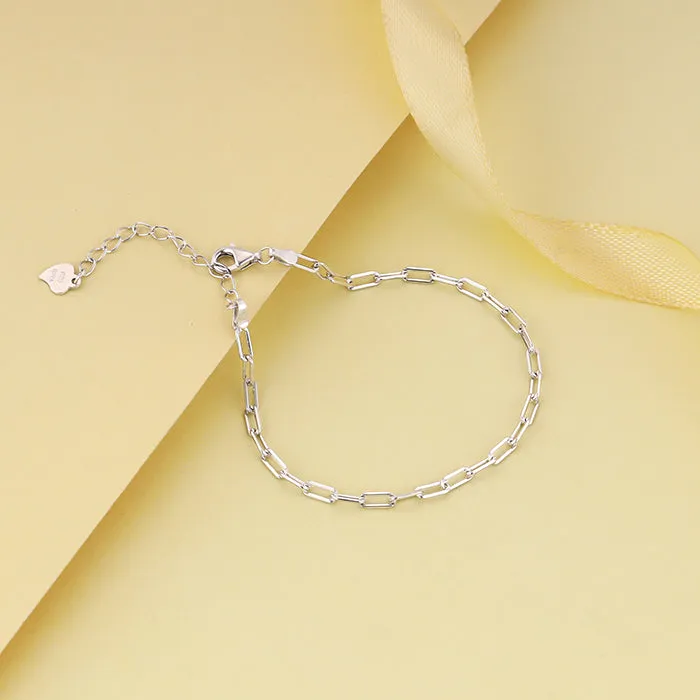 Silver Interlinked Chain Bracelet Giva