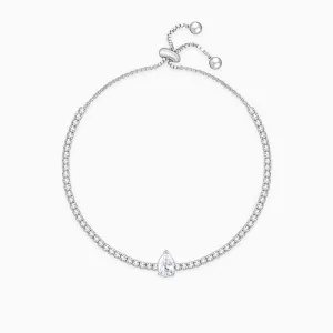 Silver Joy of White Tennis Bracelet Giva