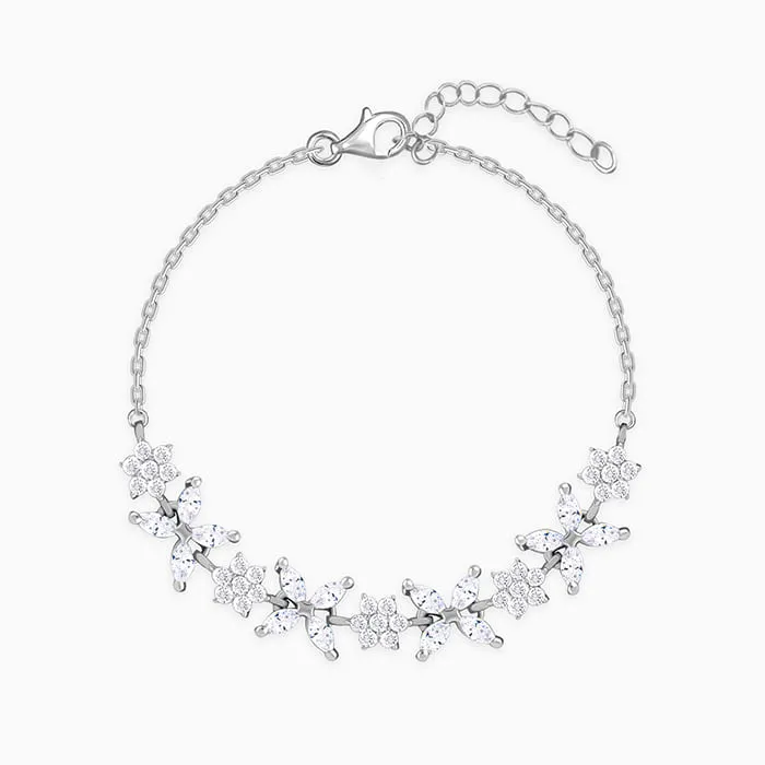 Silver Kind Floral Bracelet Giva