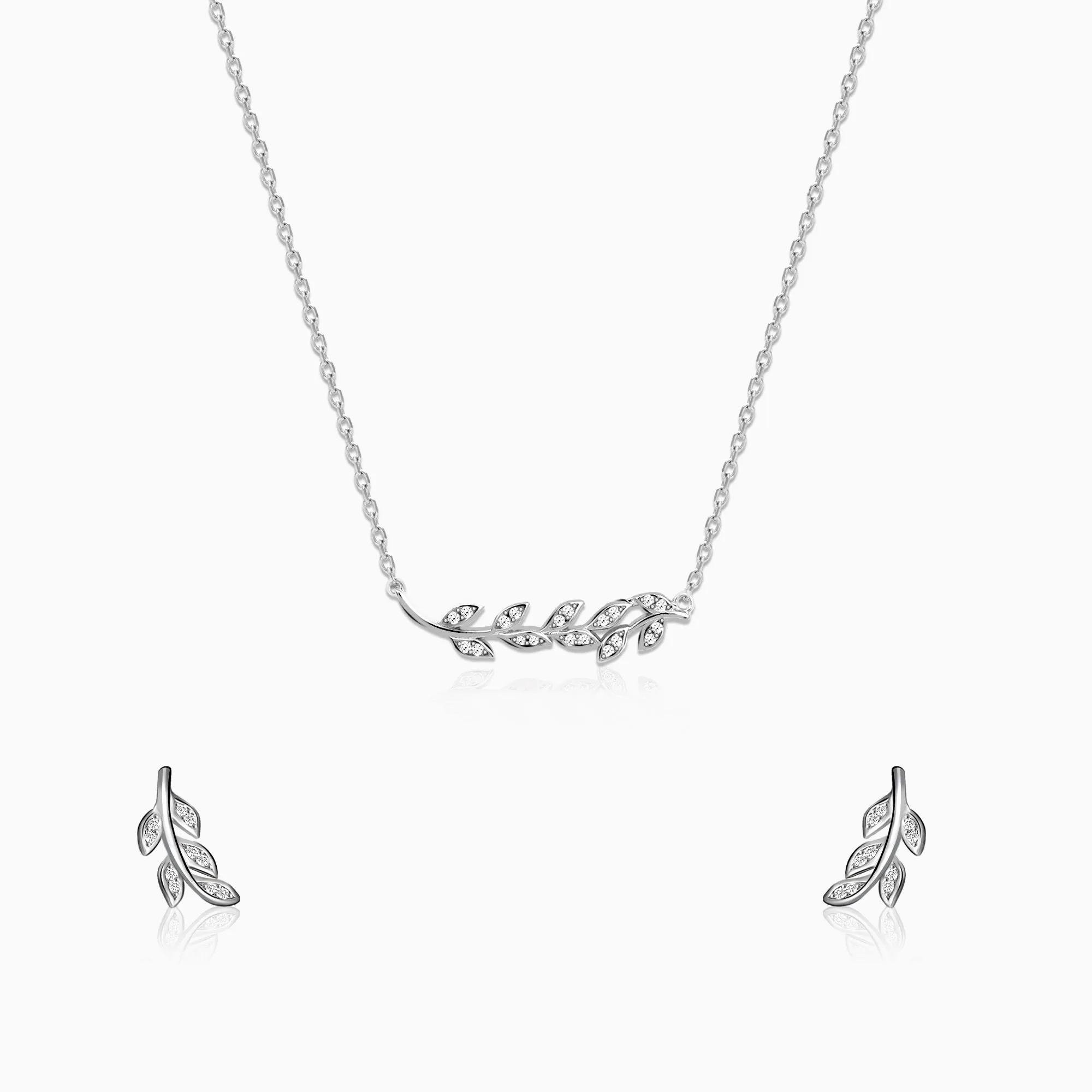 Silver Leaf Set Giva