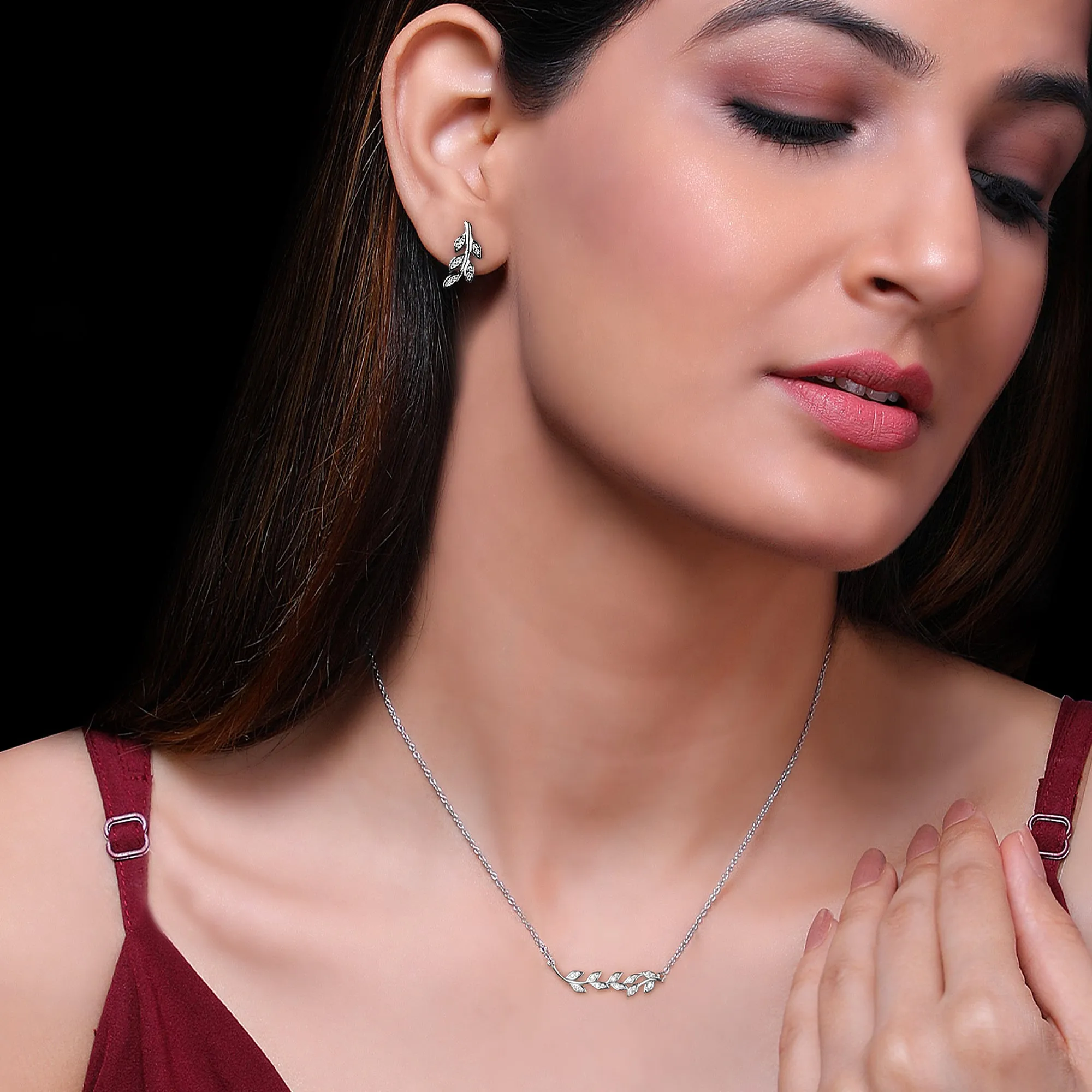 Silver Leaf Set Giva