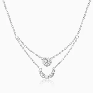 Silver Lune Layered Necklace Giva