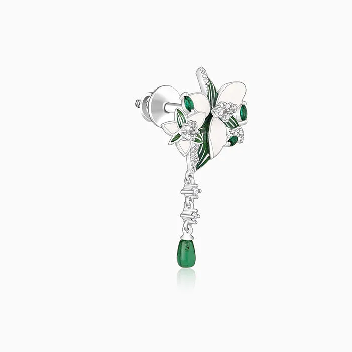 Silver Majestic Trillium Earrings Giva
