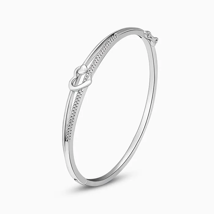 Silver Minimal Heart Bracelet Giva