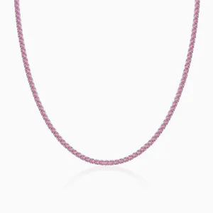 Silver Moonlit Grace Tennis Necklace Giva