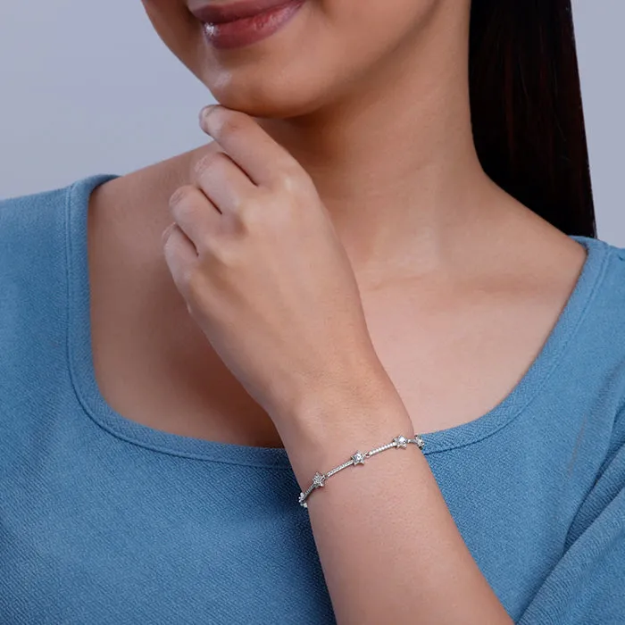 Silver Perfect Star Bracelet Giva