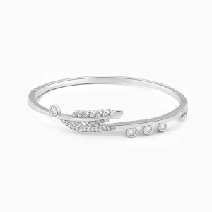 Silver Shiny Leaf Bracelet Giva