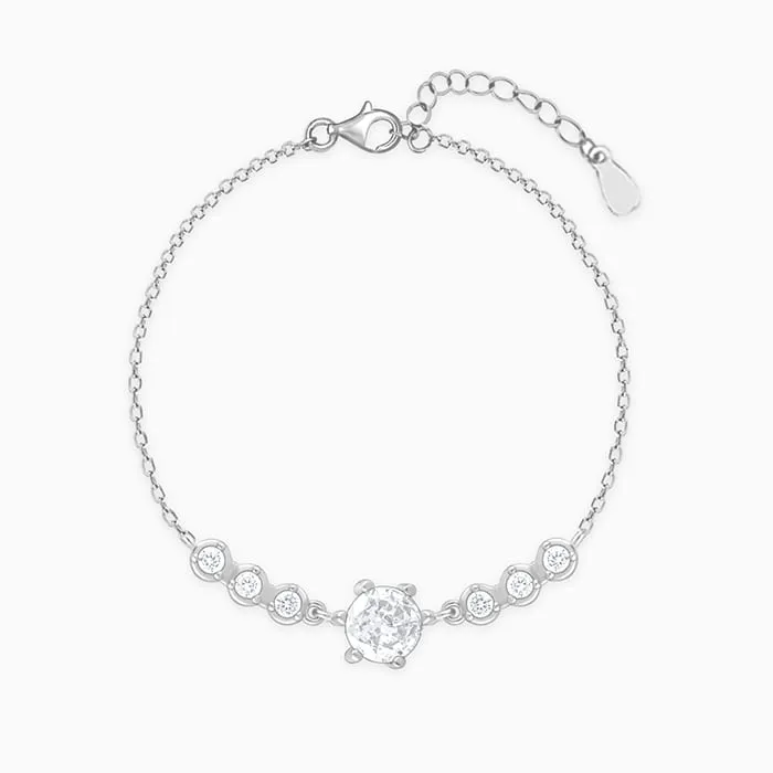 Silver Solitaire Grace Bracelet Giva