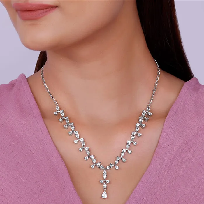Silver Sparkling Beauty Necklace Giva