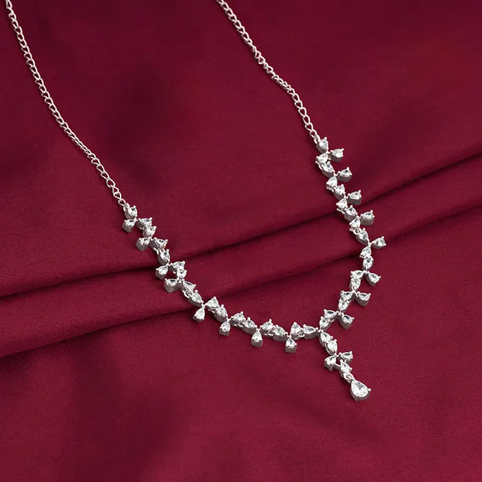Silver Sparkling Beauty Necklace Giva
